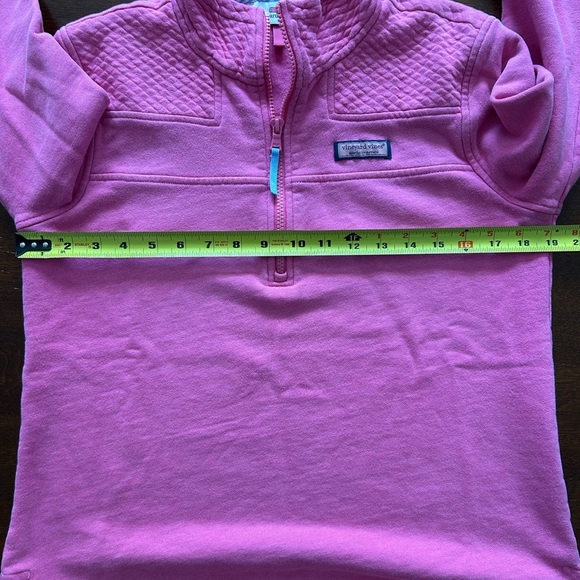 Vineyard Vines Pink 1/4 Zip Pullover Sweater - Picture 6 of 6